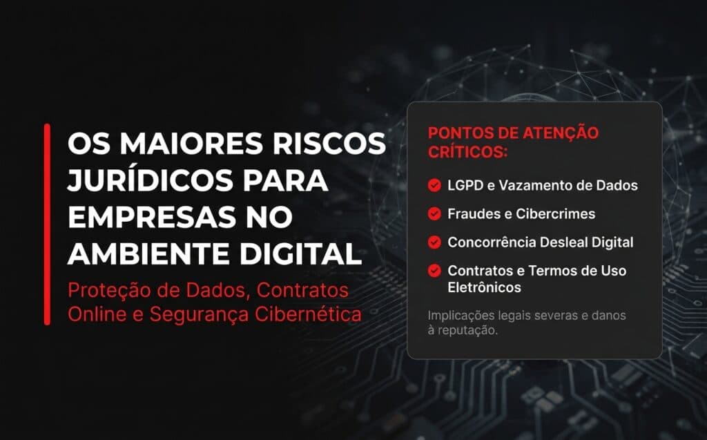 Os maiores riscos jurídicos para empresas no ambiente digital