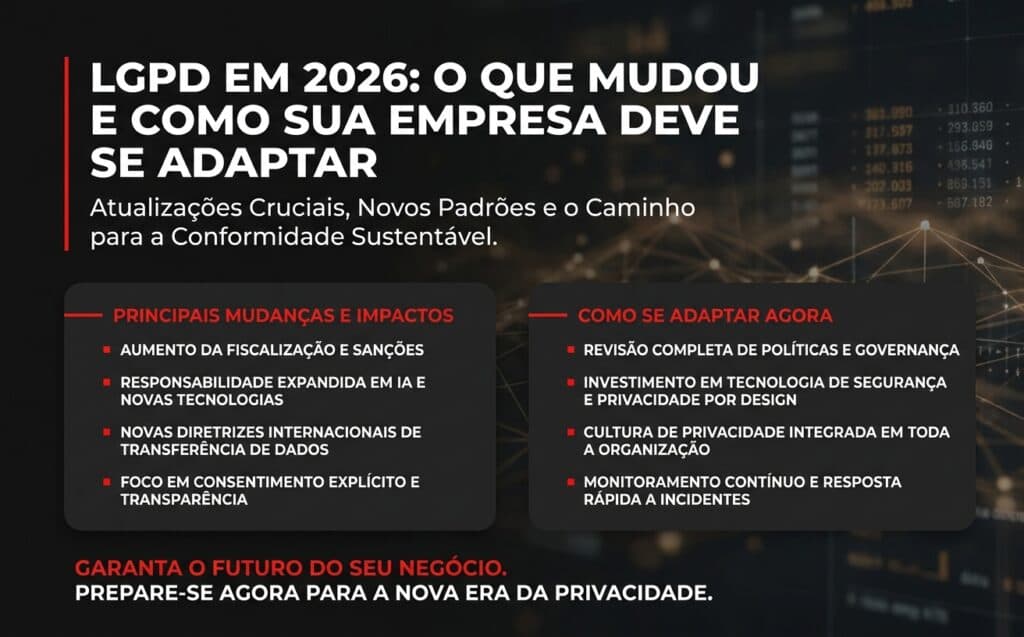 LGPD em 2026: o que mudou e como sua empresa deve se adaptar